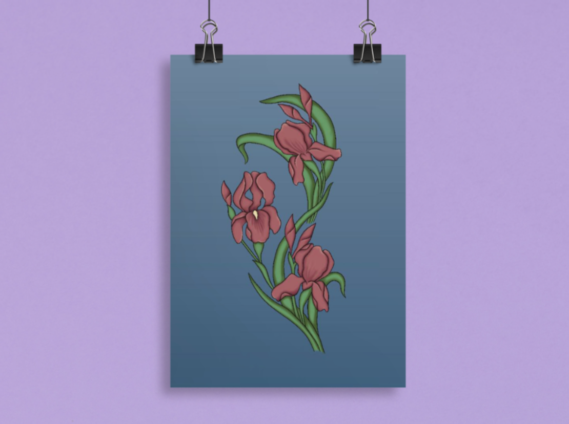 Floral Poster A4