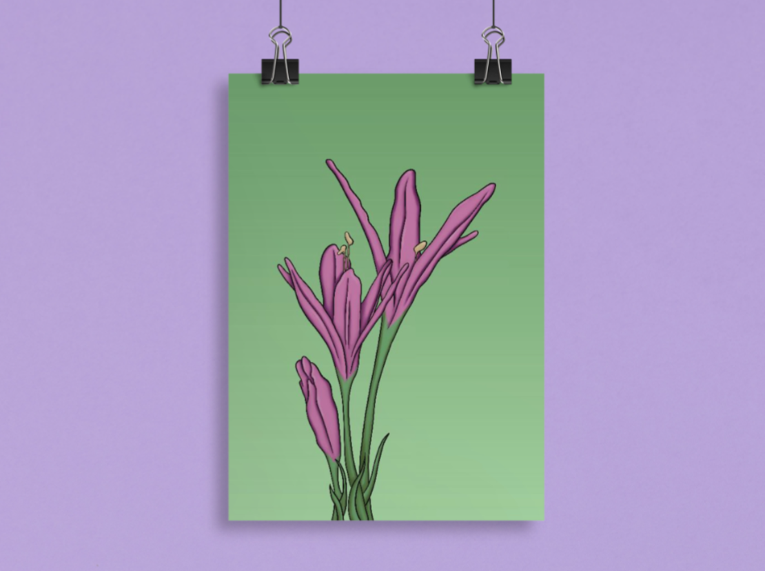 Floral Poster A4