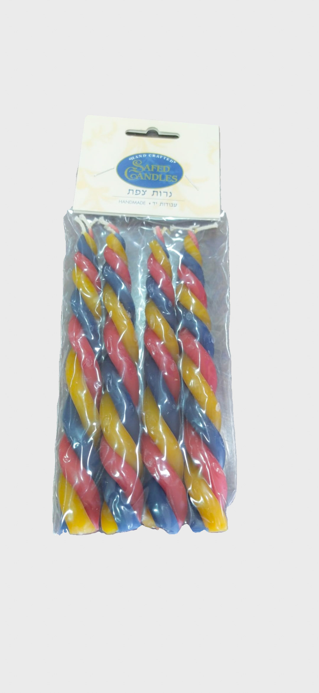 מיני נר הבדלה צבעוני 4 יחידות בשקית