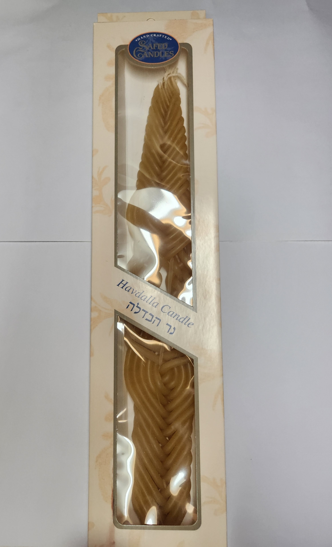 Natural Beeswax Havdalah Candle 12 wicks