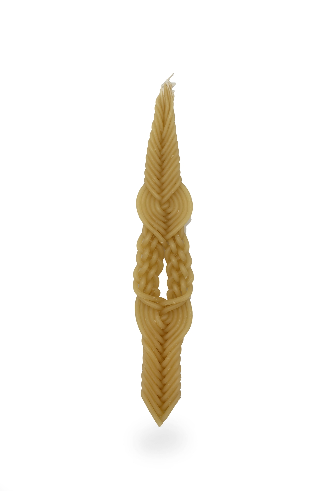 Natural Beeswax Havdalah Candle 12 wicks