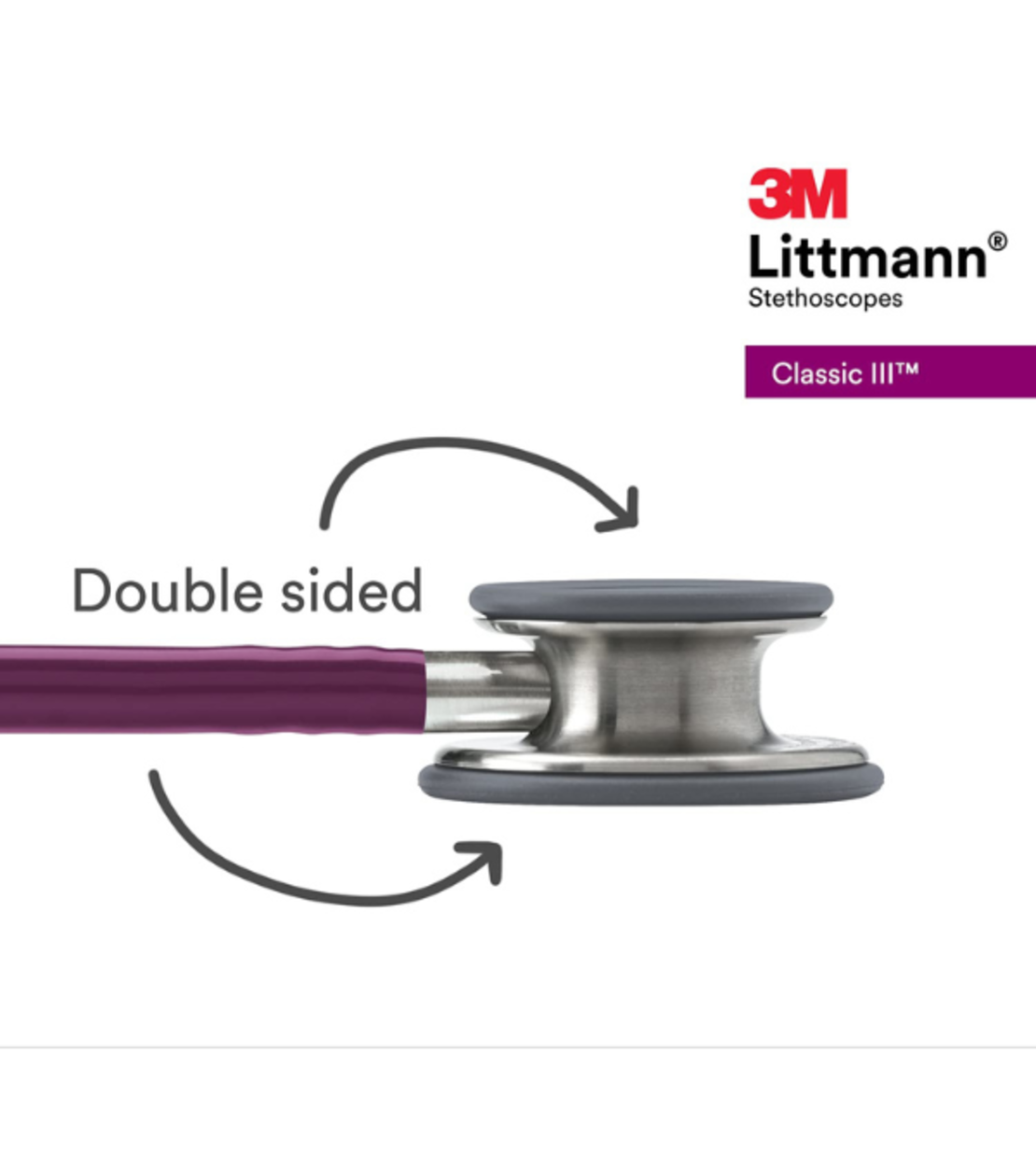 3M™ Littmann® Classic III™ Stethoscope, Plum Tube, 5831