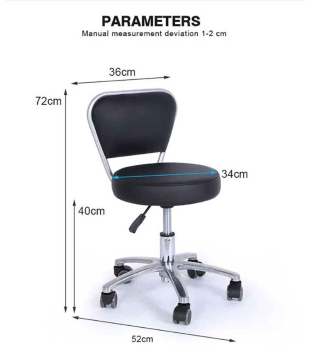 כיסא עבודה מקצועי בוכנה קצרה - Professional chair