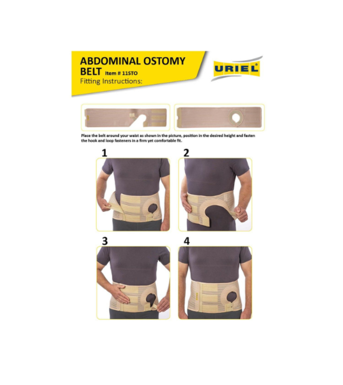 ITEM 11STO – חגורת בטן colostomy