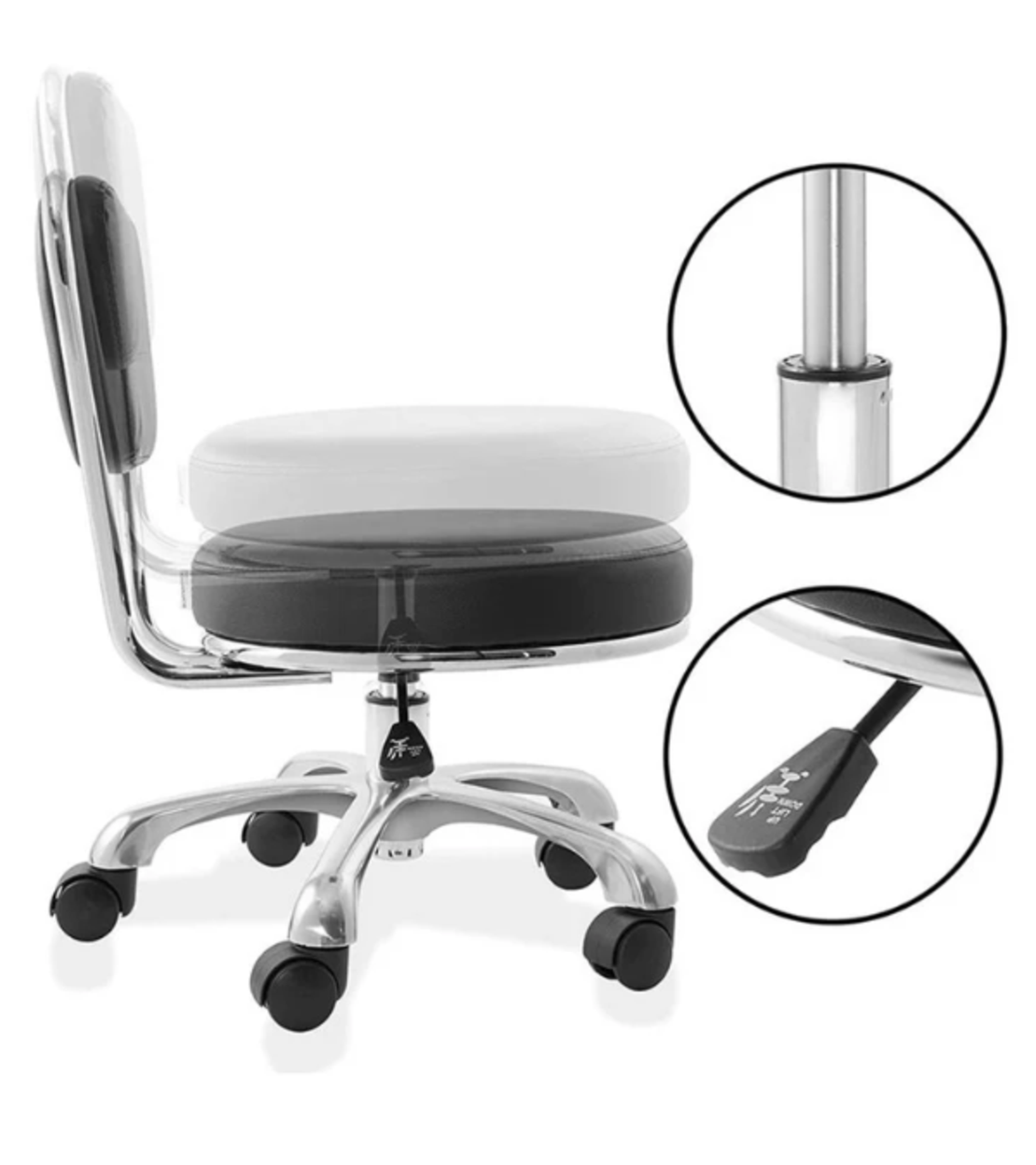 כיסא עבודה מקצועי בוכנה קצרה - Professional chair