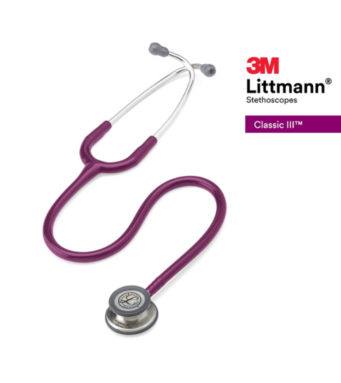 3M™ Littmann® Classic III™ Stethoscope, Plum Tube, 5831