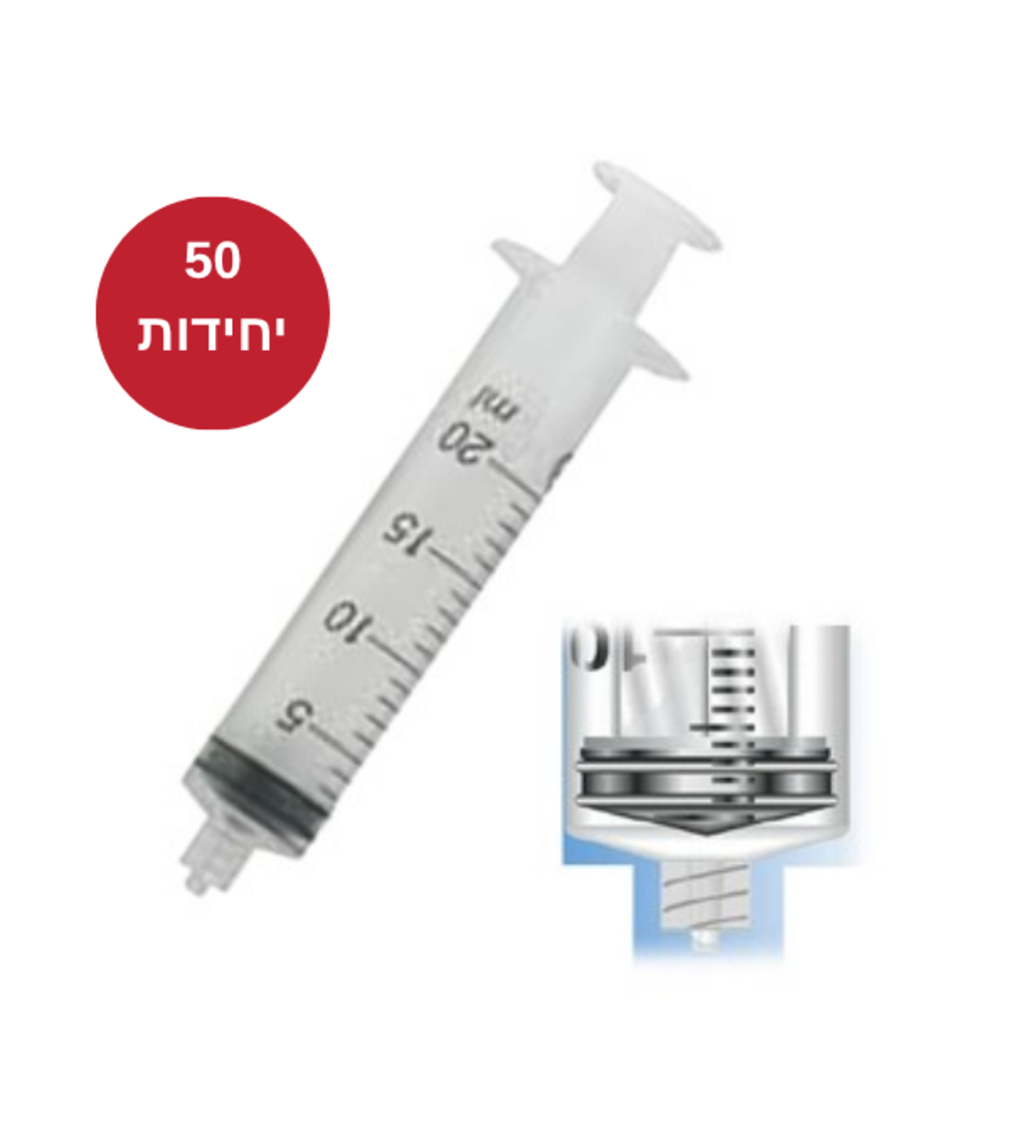 מזרק סטרילי 20 מ