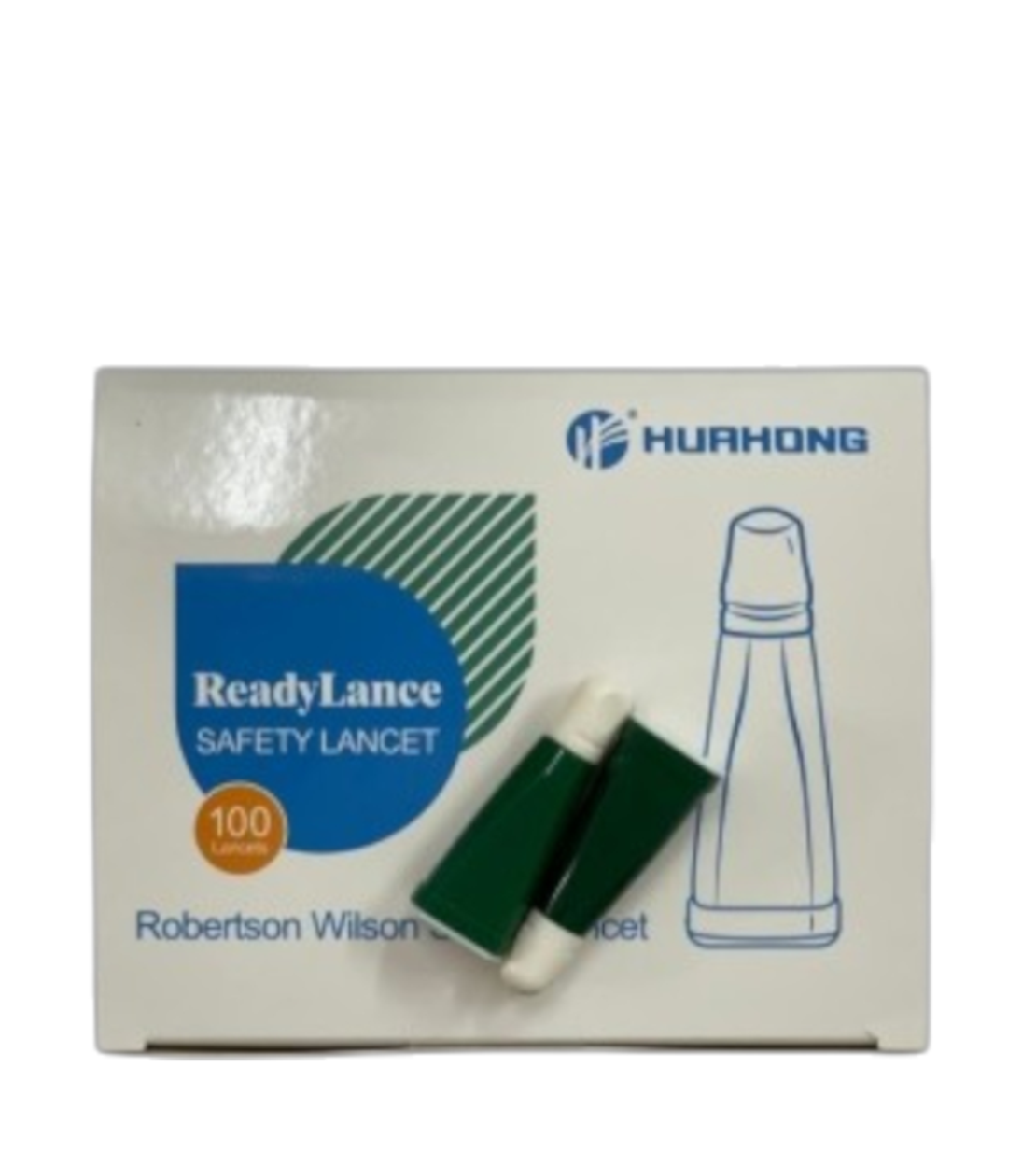 דוקרנים למד סוכר 100 יח' - (sterilance press 21g 1.8mm)  צבע ירוק