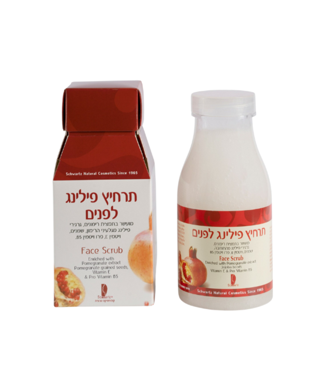 תרחיץ פילינג לפנים -תמצית רימונים