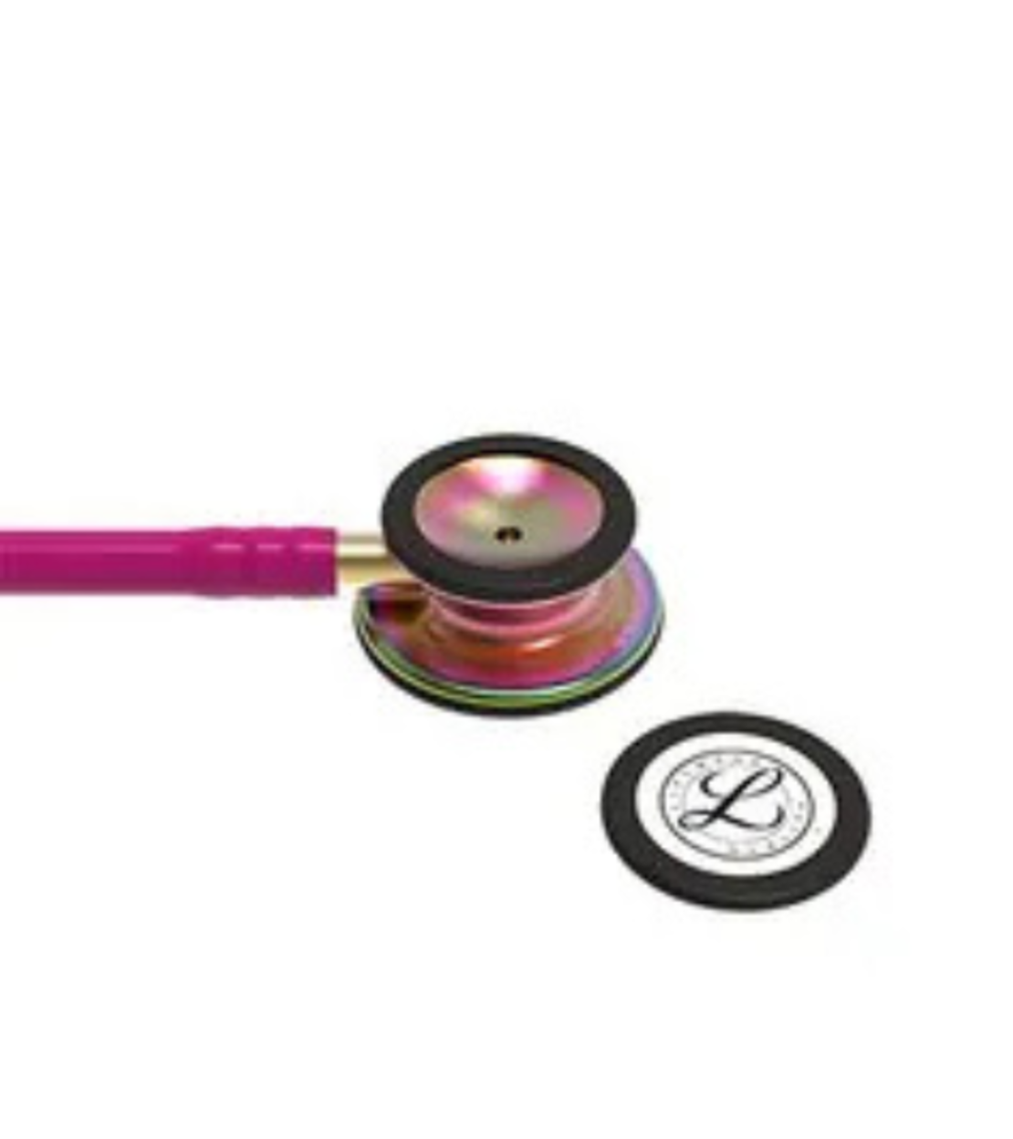 3M™ Littmann® Classic III™ Monitoring Stethoscope, Rainbow-Finish, Raspberry Tube, 27 in, 5806