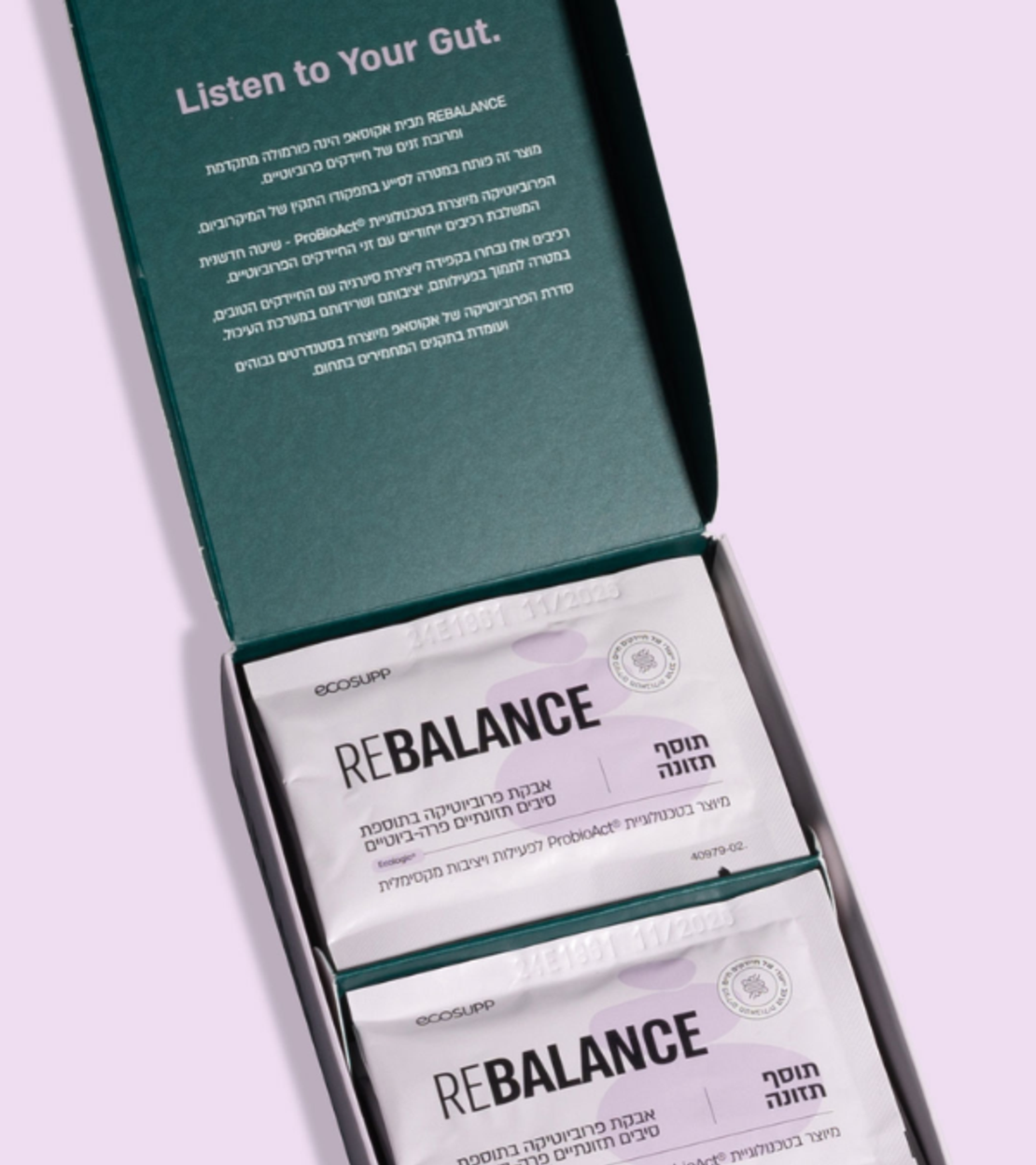 REBALANCE – פרוביוטיקה לאיזון ושיקום המיקרוביום כהשלמה לטיפול אנטיביוטי