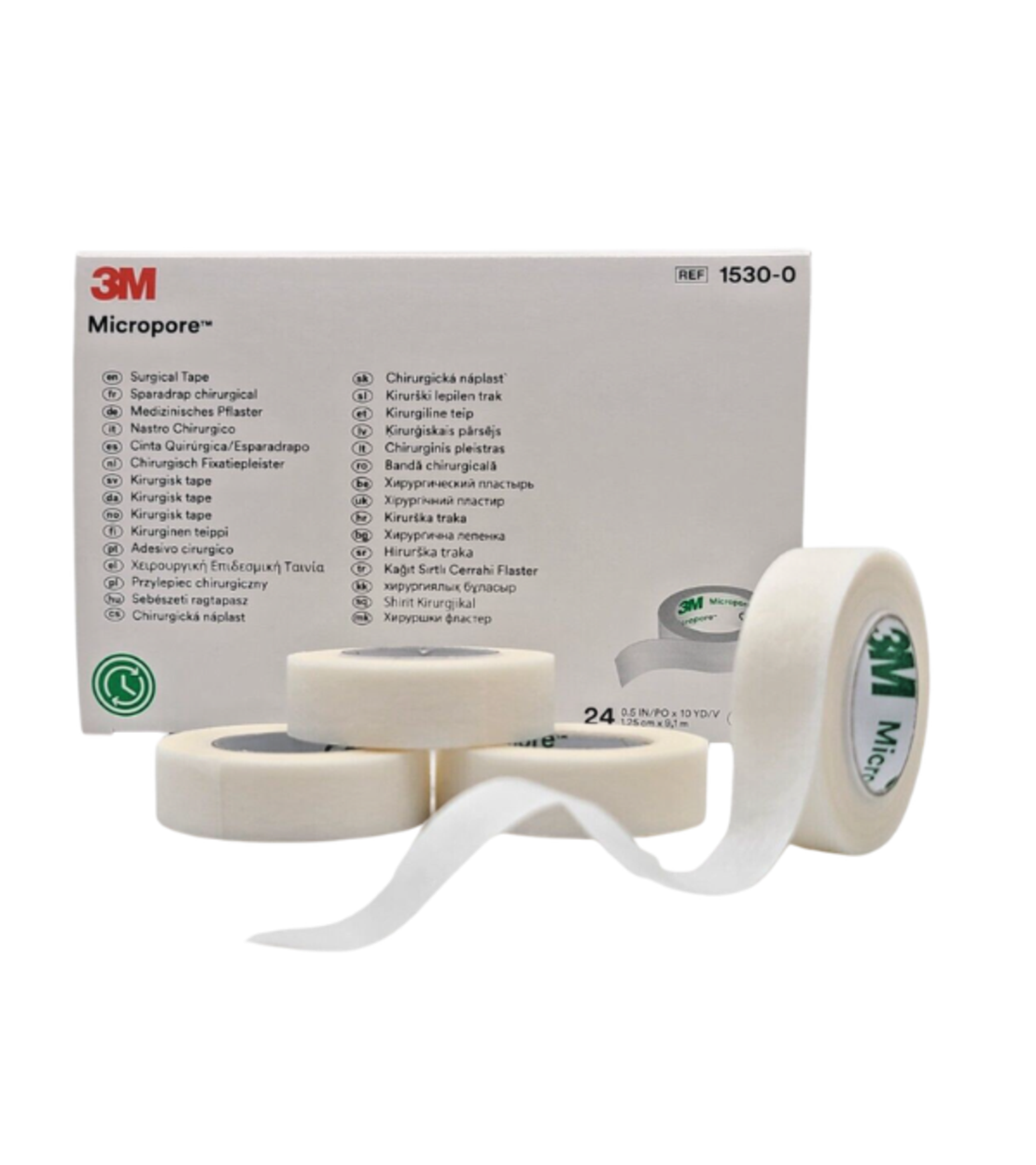מארז MICROPORE 3M - דבק פלסטר נייר מיקרופור 1.25 ס