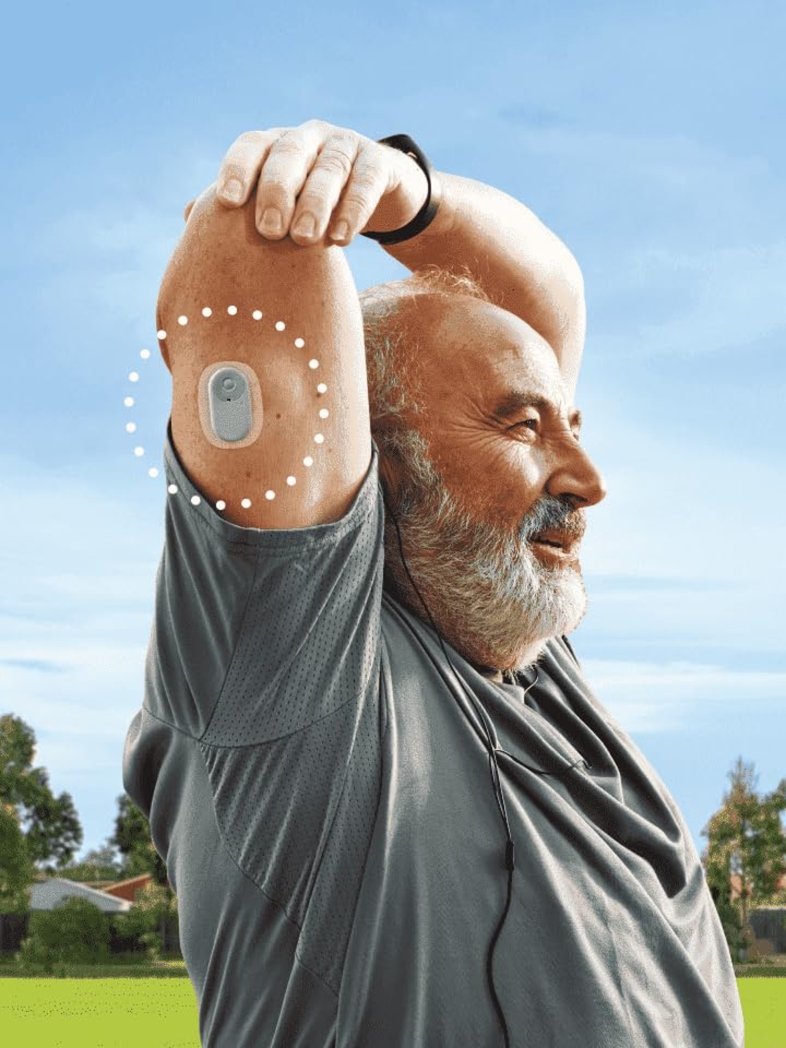 CareSens Air CGM - מערכת לניטור רציף של רמות סוכר בדם - לשימוש של 15 יום. דק, קל, מדויק וקל לשימוש, הכל במכשיר אחד.