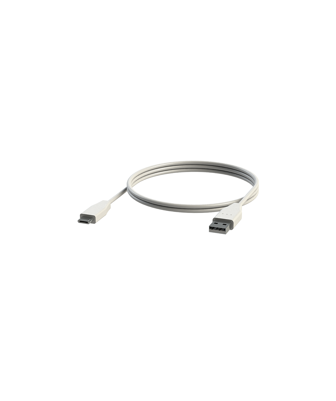 שנאי / מטען USB בתקן רפואי - 2 אמפר עם כבל USB A-USB C