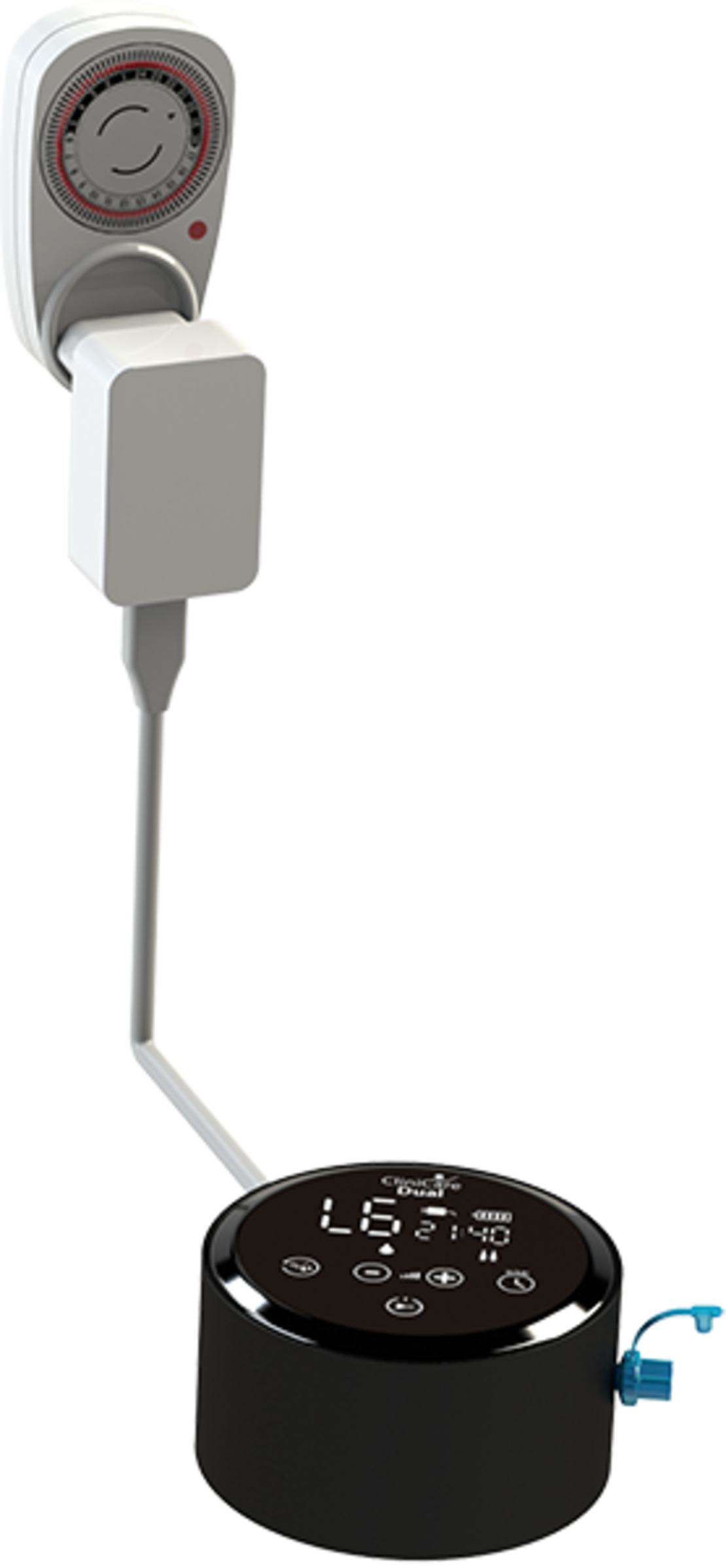 משאבת חלב מקצועית עם זוג ערכות לבישות - CliniCare Dual + תפס לחגורה