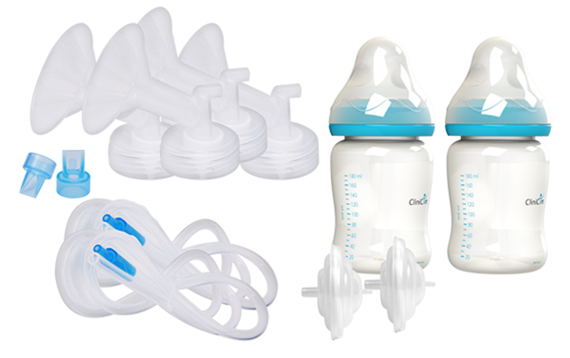 ערכת שאיבה דו צדדית Spectra  עם בקבוק של - CliniCare
