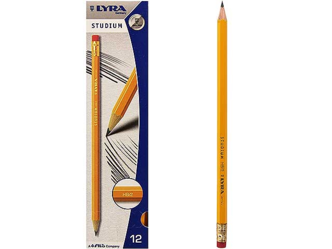 עפרונות LYRA Studium HB/2 - מארז 12 יחידות