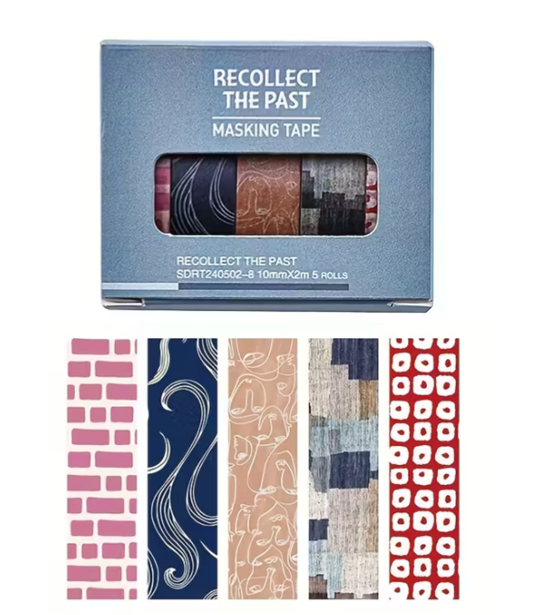 סט סרטי וושי מעוצבים – Recollect The Past (5 יחידות) – SDRT240502-8