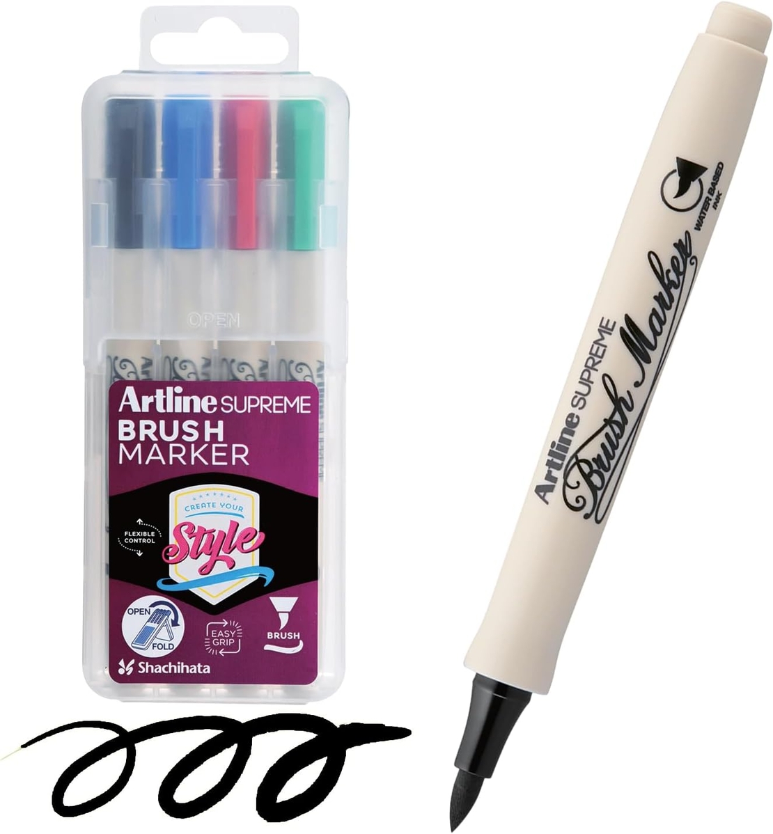 סט טושים ללוח מחיק - Artline Supreme Whiteboard Marker