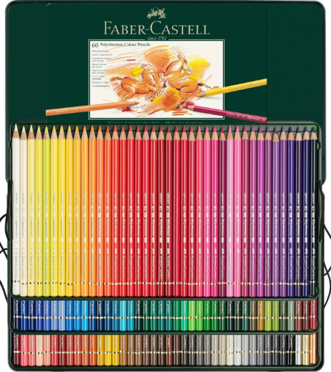 סט עפרונות 120 צבעים איכותיים - Faber-Castell Polychromos