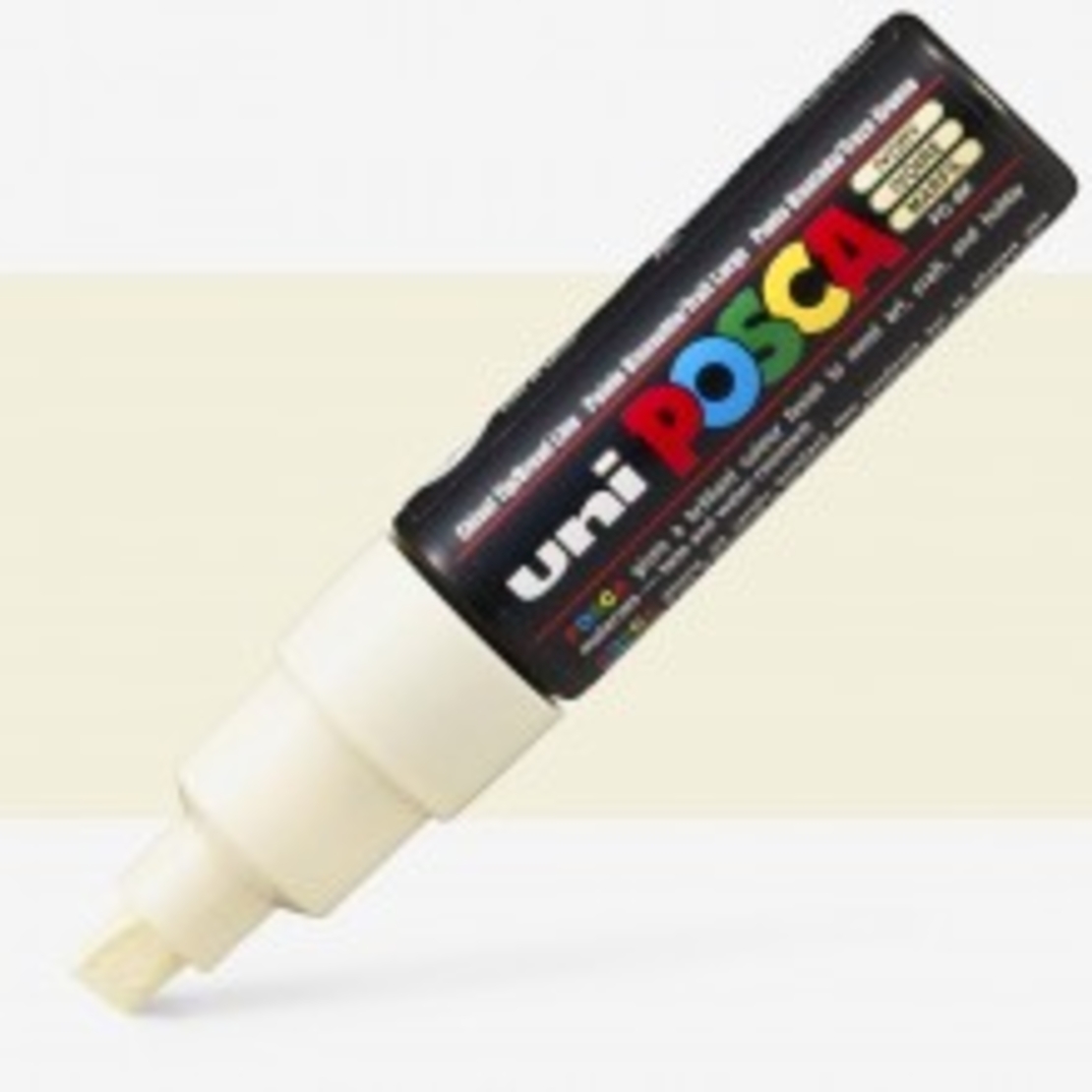 טוש פוסקה לציור-8מ''מ POSCA K8-אייבורי