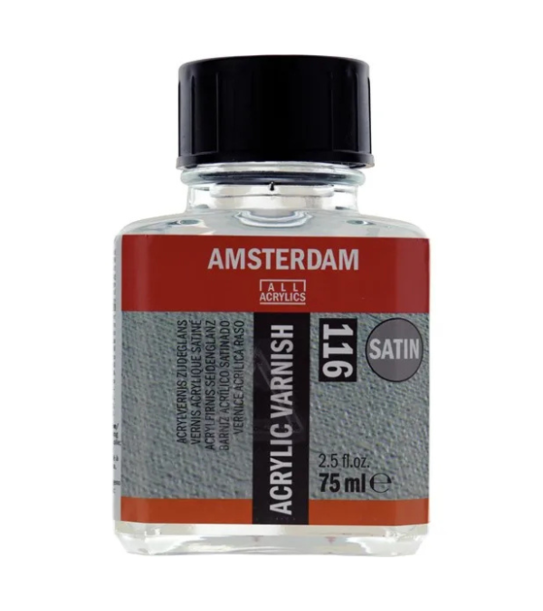 לכה סאטן לצבעי אקריליק - Amsterdam Acrylic Varnish Satin 75ml