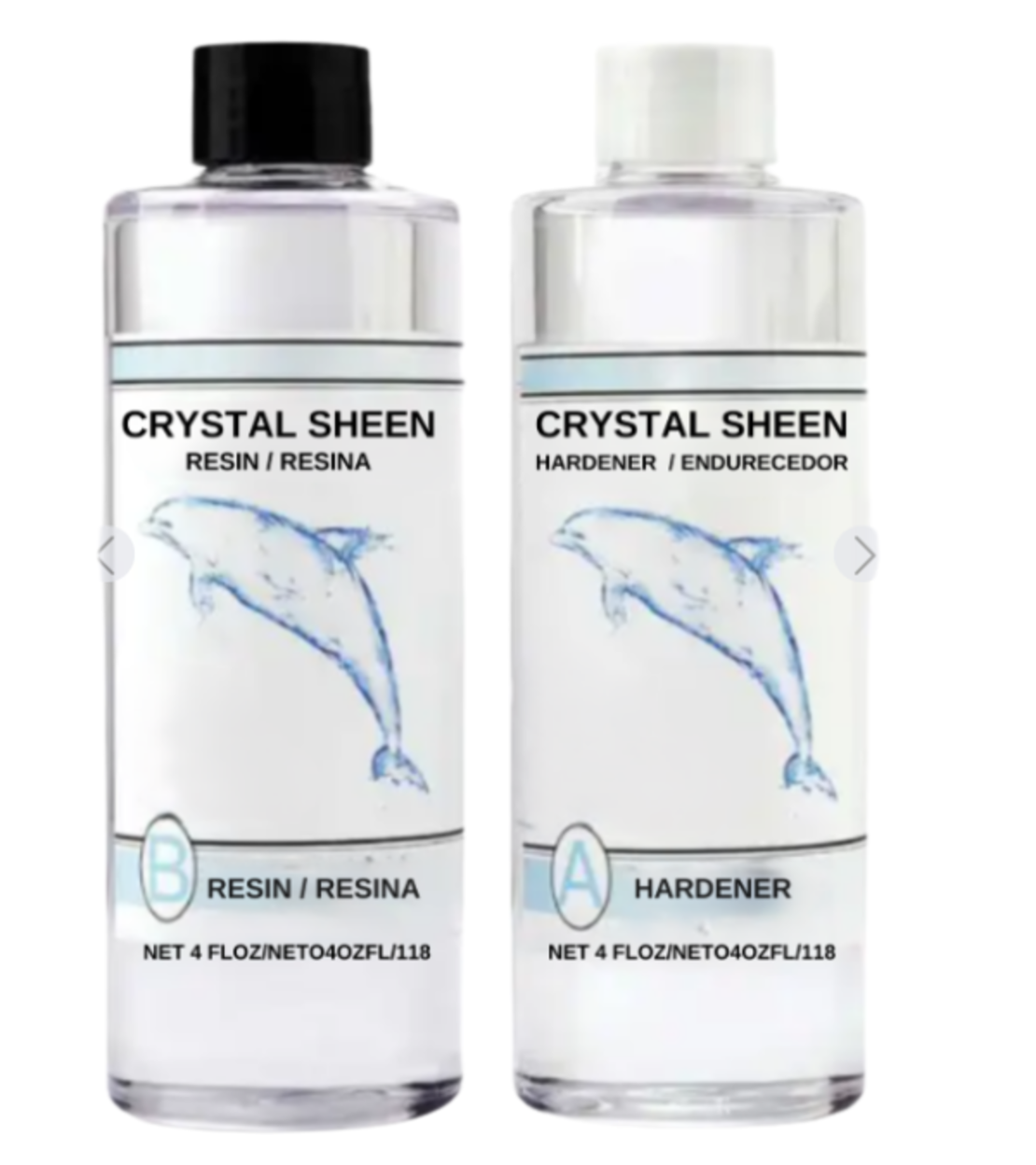 סט שרף אפוקסי שקוף CRYSTAL SHEEN – שרף + מקשה (473 מ