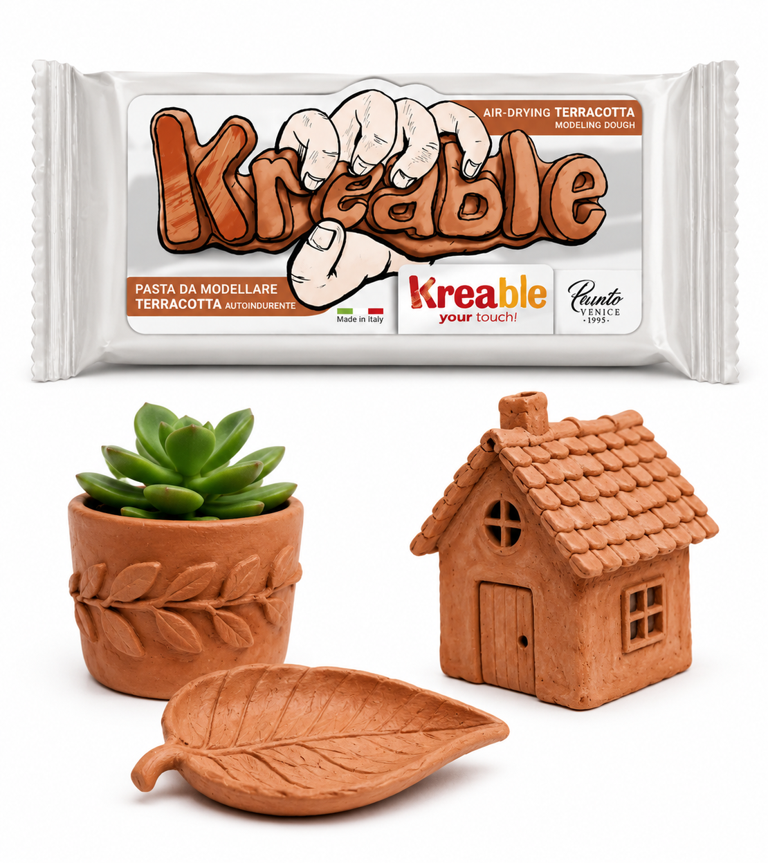 חימר מתייבש באוויר Kreable – טרקוטה 500 ג'