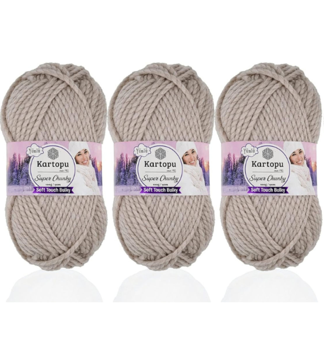 חוט סריגה עבה Kartopu Super Chunky – צבע טבעי עמוק