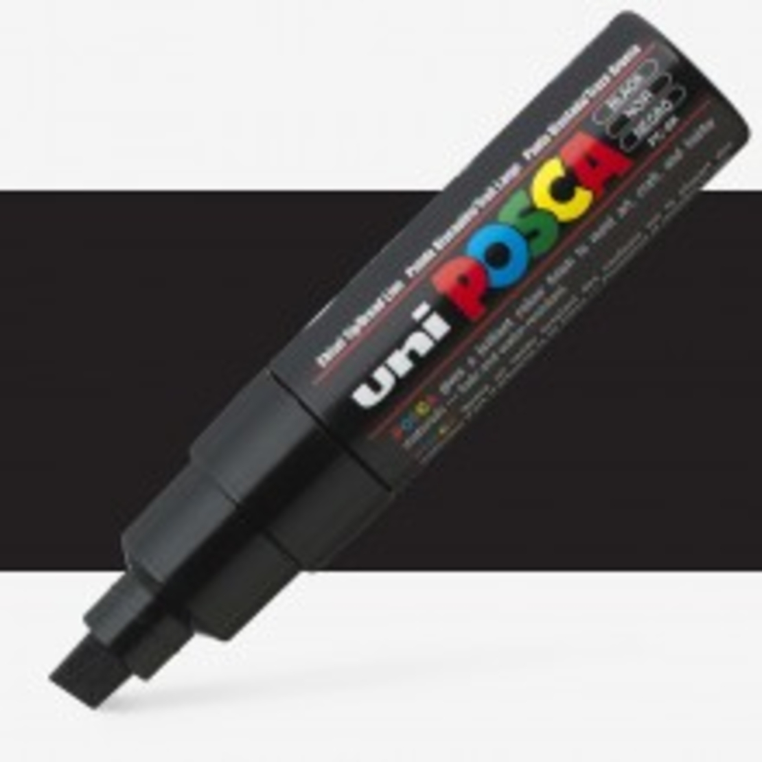 טוש פוסקה לציור-8 מ''מ POSCA K8-שחור