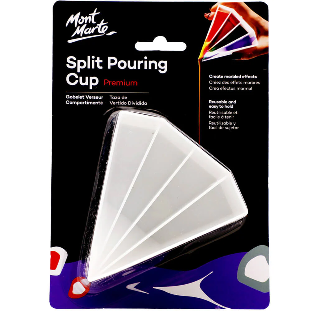 כוס לחלוקת צבעים פרימיום Mont Marte Split Pouring Cup