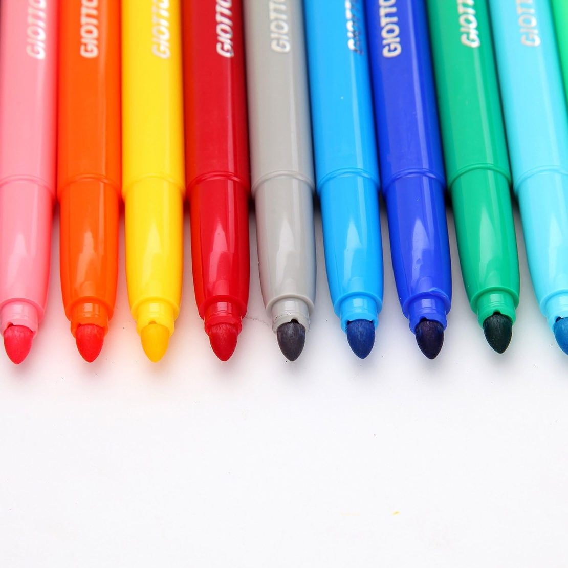 סט טושים רחיצים 24 גוונים עזים Giotto Turbo Color