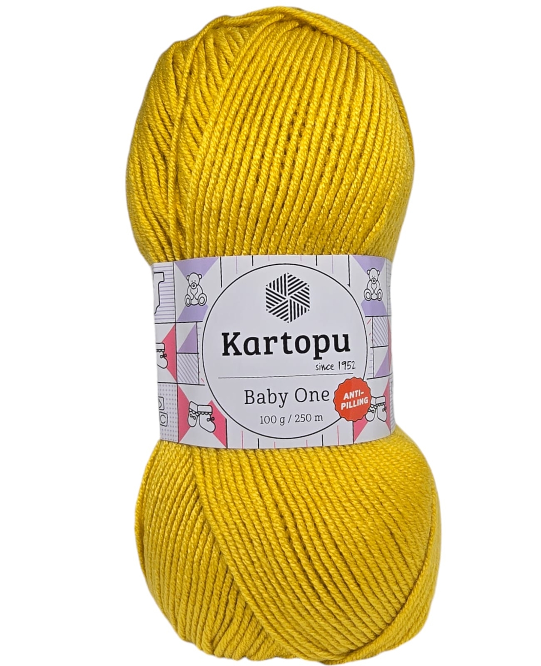 צמר בייבי KARTOPU BABY ONE- צהוב פיצה