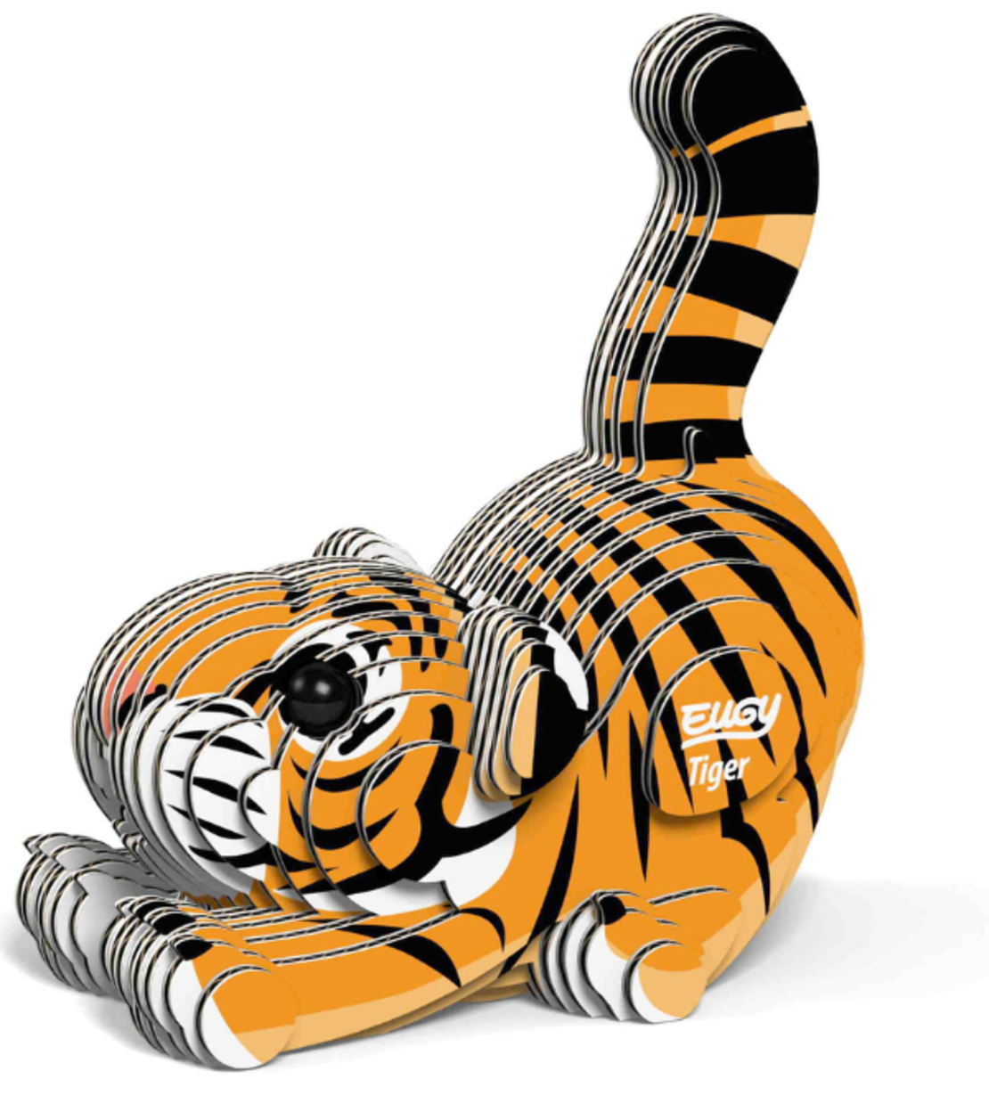 ערכת הרכבה תלת־ממדית נמר EUGY – פאזל 3D מקרטון איכותי