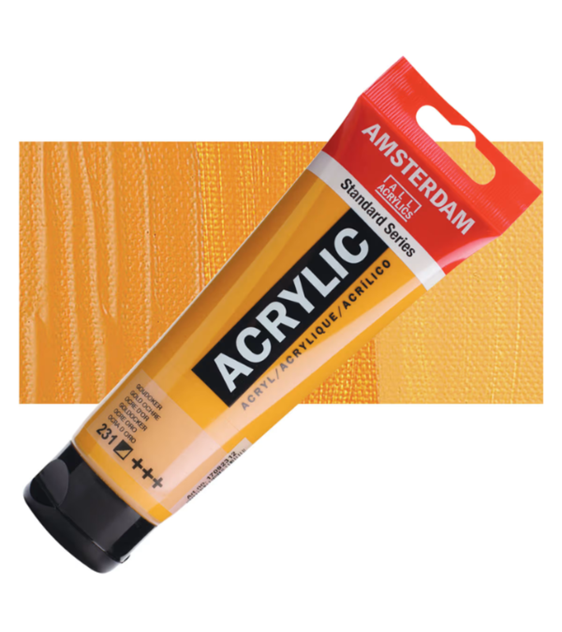 צבע אקרילי אמסטרדם – גולד אוקר (Gold Ochre) – סדרת Standard, שפופרת 120 מ