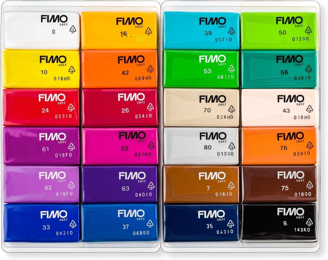 סט חימר פולימרי פימו ערכת 24 צבעים FIMO Staedtler