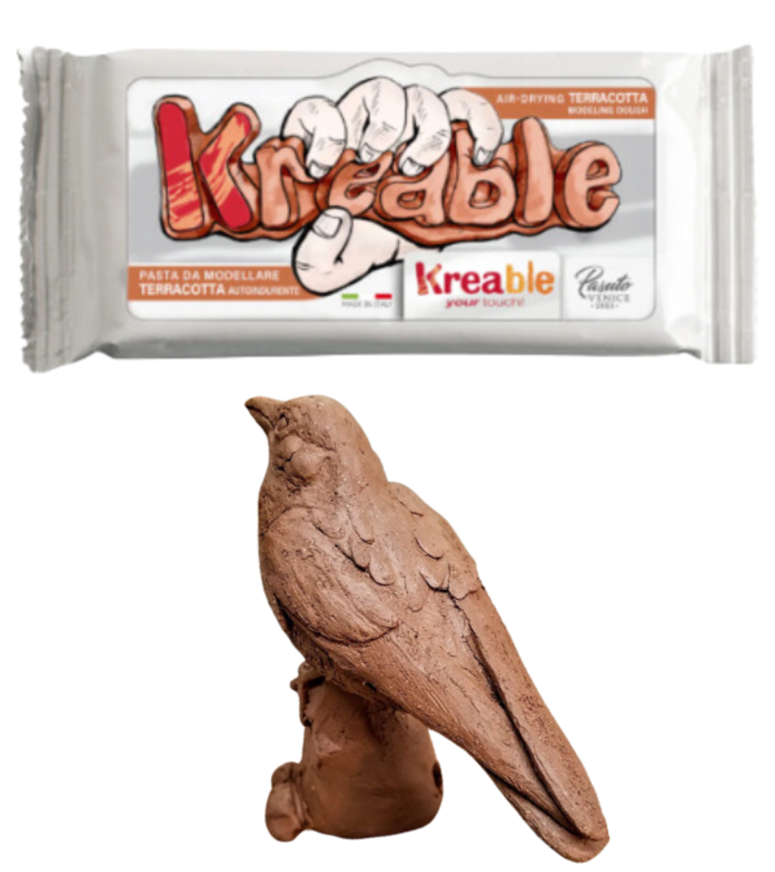 חימר מתייבש באוויר Kreable – טרקוטה 1 ק
