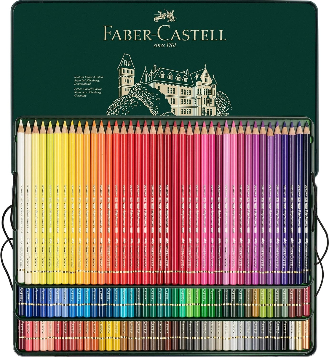 סט עפרונות 120 צבעים איכותיים - Faber-Castell Polychromos