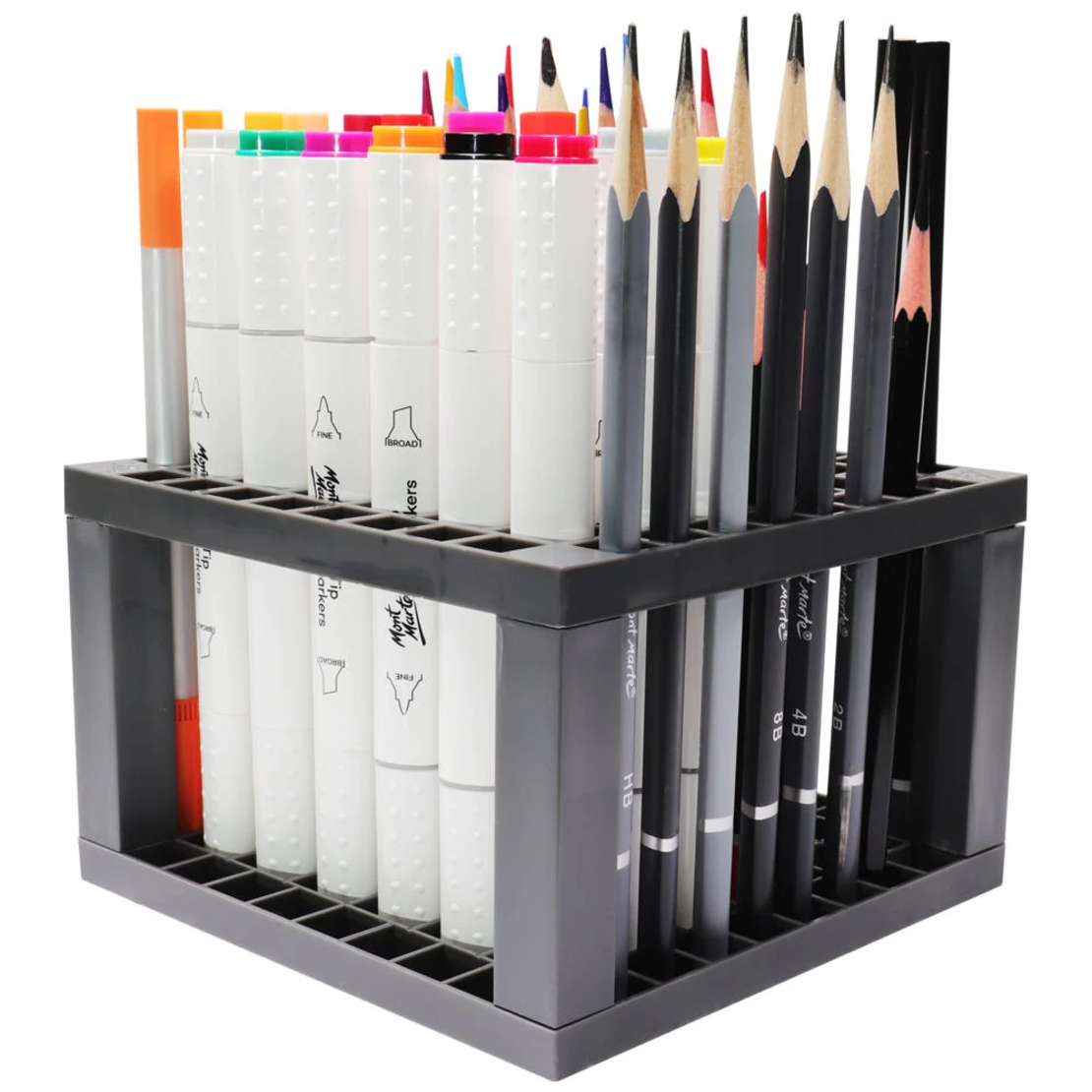 מתקן אחסון שולחני לעטים וטושים – Mont Marte Design Studio Tidy Signature