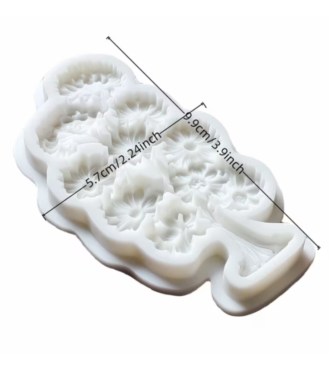 תבנית סיליקון ליצירת עץ פרחים תלת־ממדי