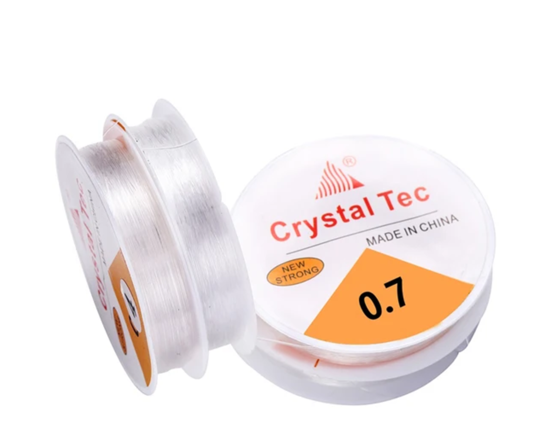 חוט גמיש שקוף ליצירת תכשיטים Crystal Tec 0.7 מ