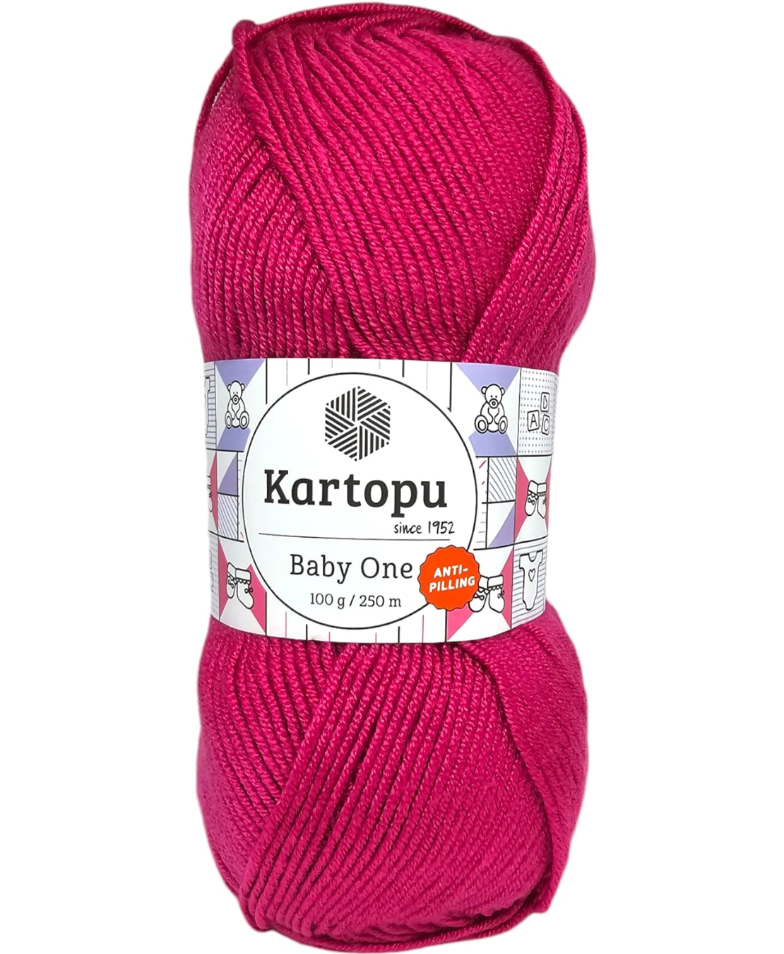 צמר בייבי KARTOPU BABY ONE-ורוד פוקסיה