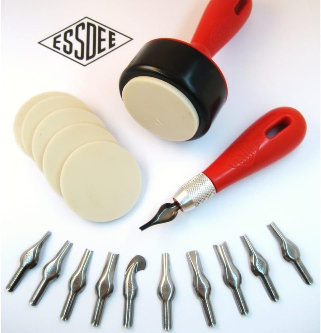 ערכת גילוף והכנת חותמות 3 ב-1 – Essdee Lino Cutter & Stamp Carving Kit