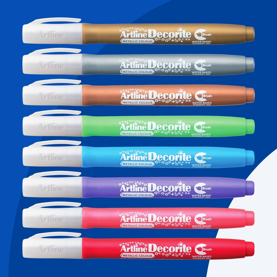 טוש ראש מכחול מגוון צבעים Artline Decorite Brush