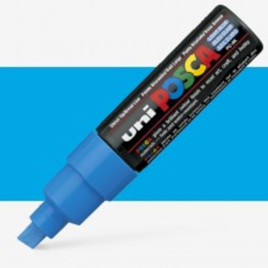 טוש פוסקה לציור-8 מ''מ POSCA K8-תכלת