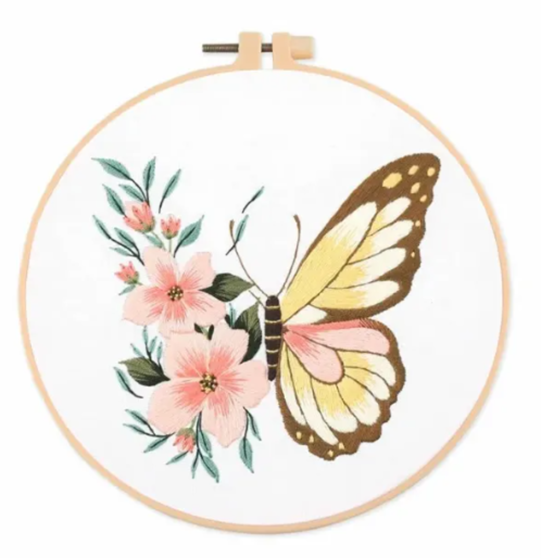 ערכת רקמה פרפר ופריחה – Butterfly & Blossoms