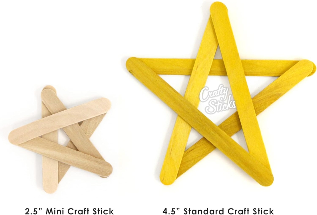 סט מקלות עץ צבעוניים ליצירה – 100 יחידות בגודל 11.5 ס