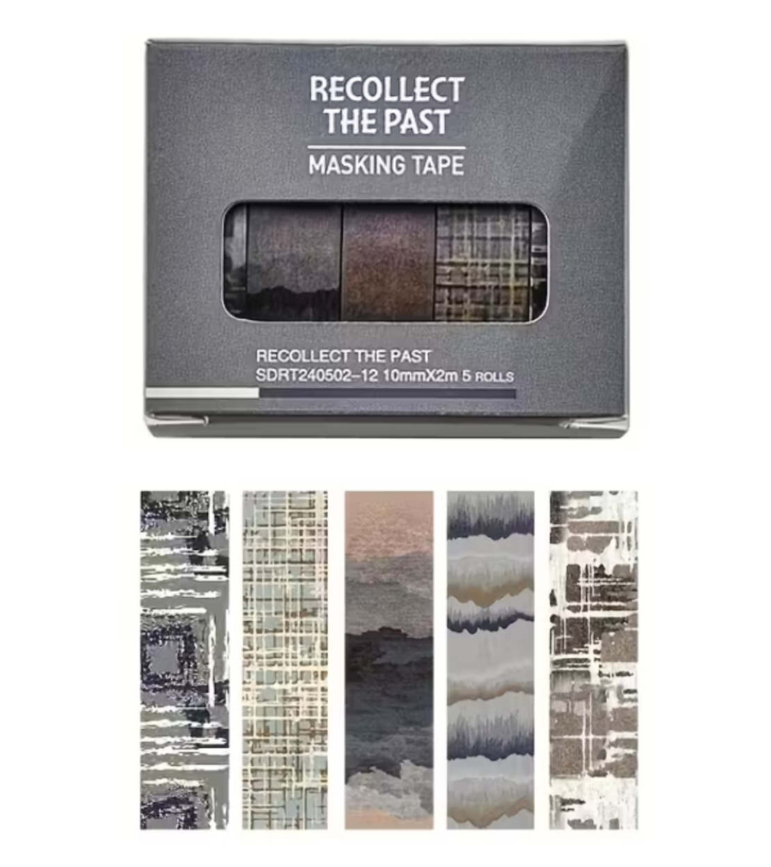 סט סרטי וושי מעוצבים – Recollect The Past (5 יחידות) –SDRT240502-12