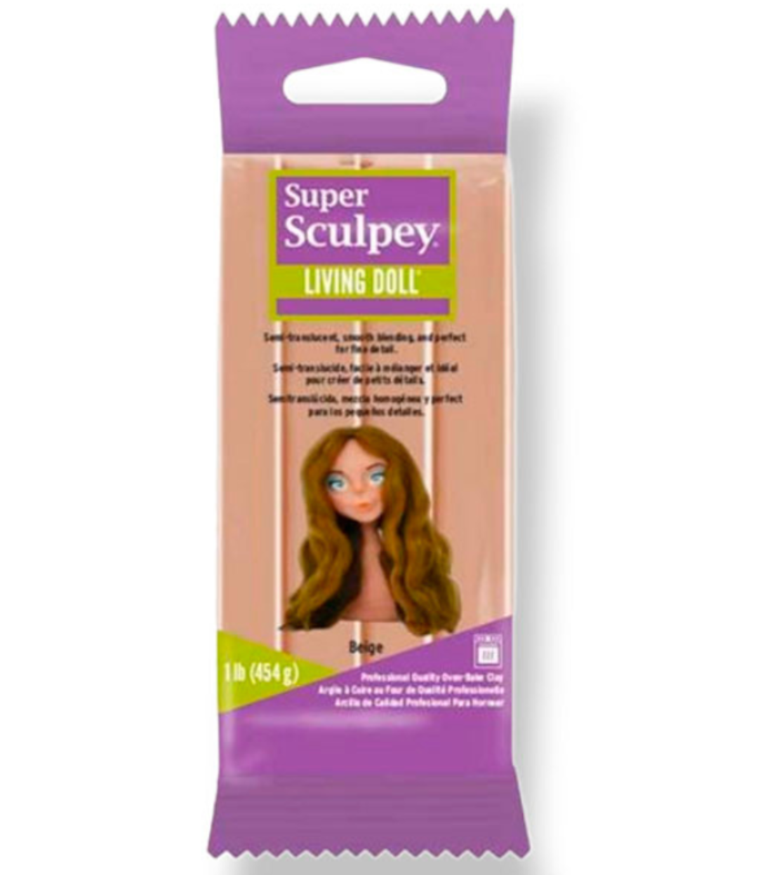 חימר לאפייה בצבע בז' - Super Sculpey Living Doll