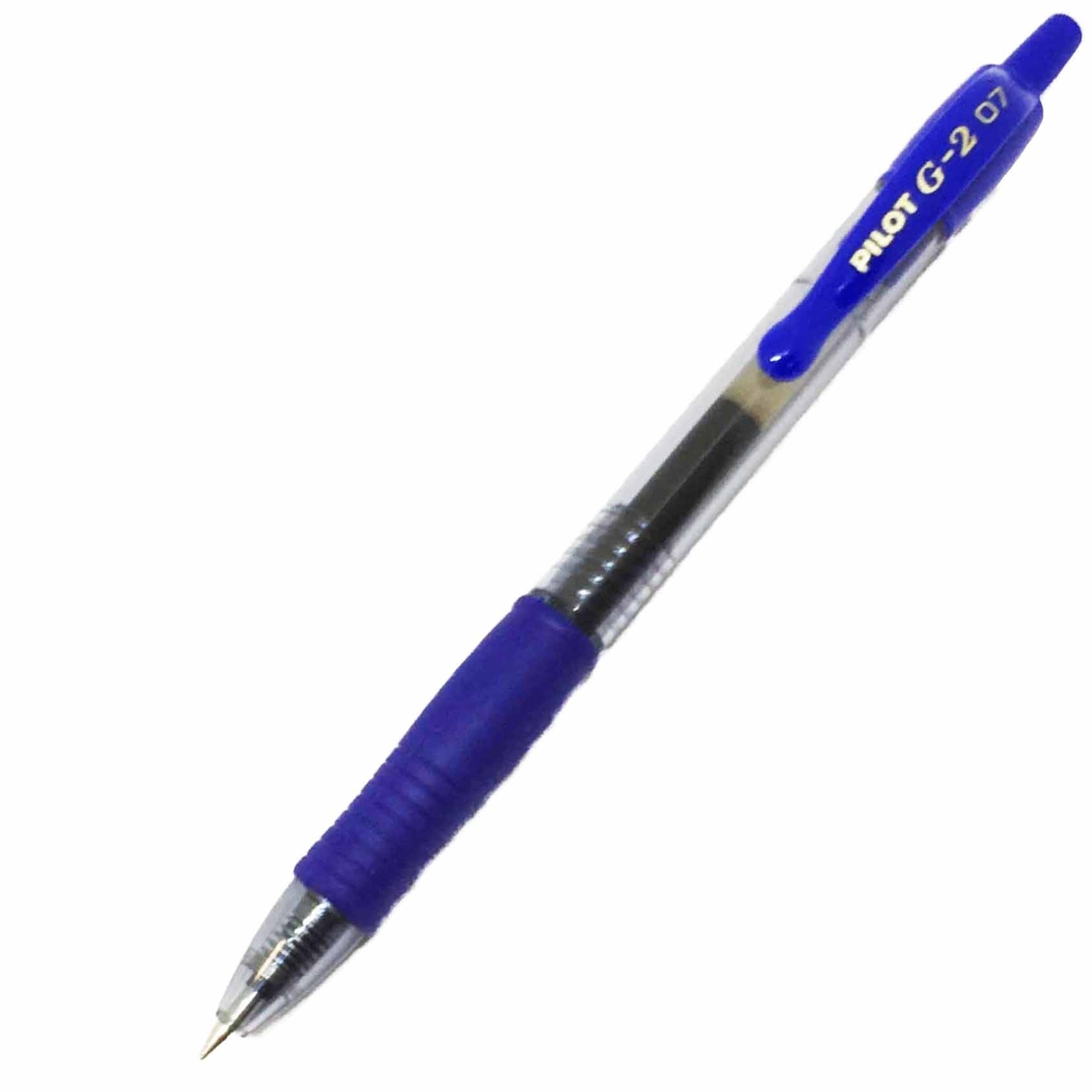 עט ג'ל 0.7 לחצן Pilot G-2 - כחול